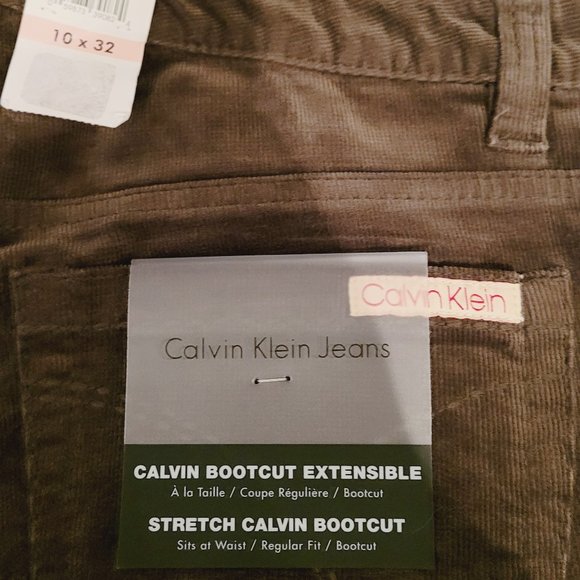 BNEW Calvin Klein jeans corduroy dark green - Picture 4 of 9